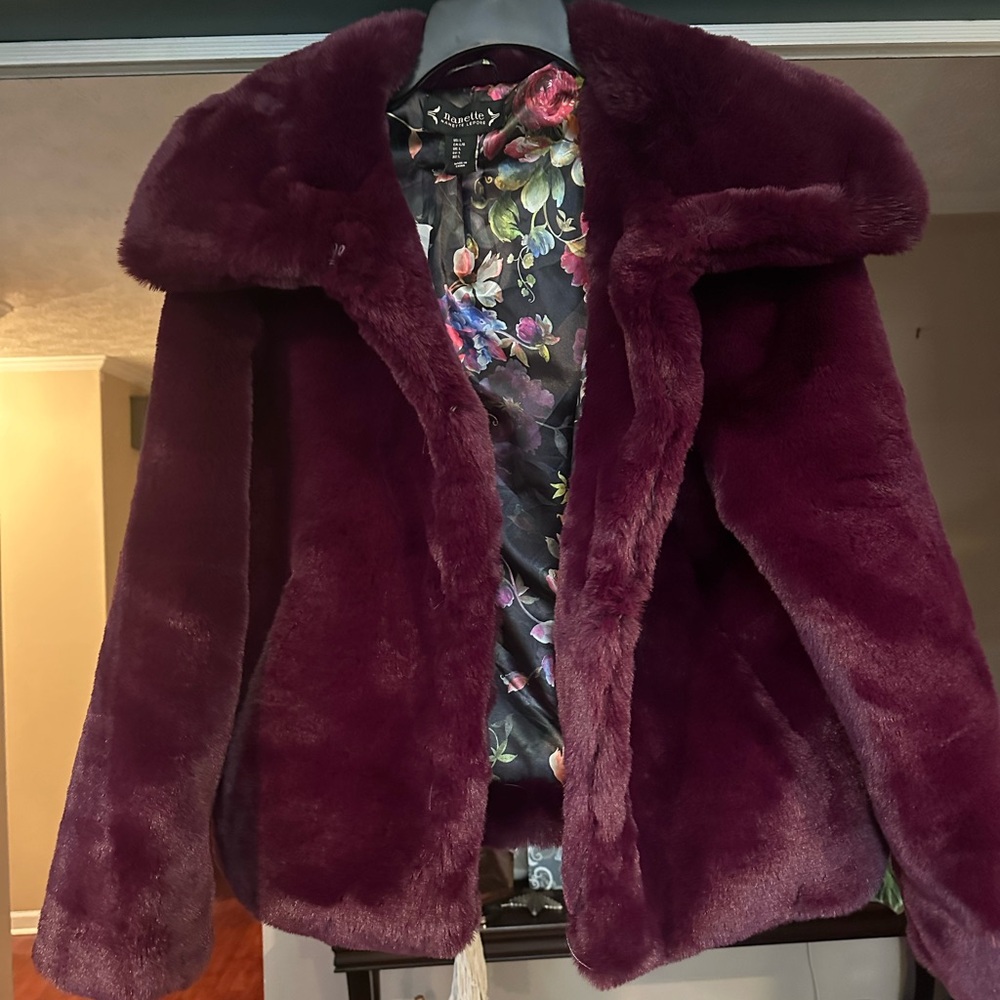 Faux fur jacket